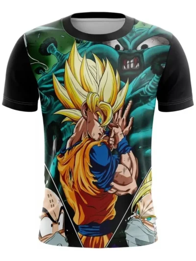 Camiseta Remera Sublimada Infantil Goku Coronavirus