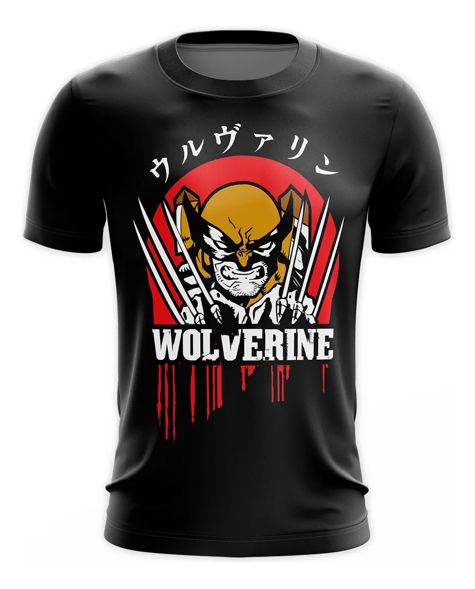 Camiseta Remera Sublimada Wolverine Japón