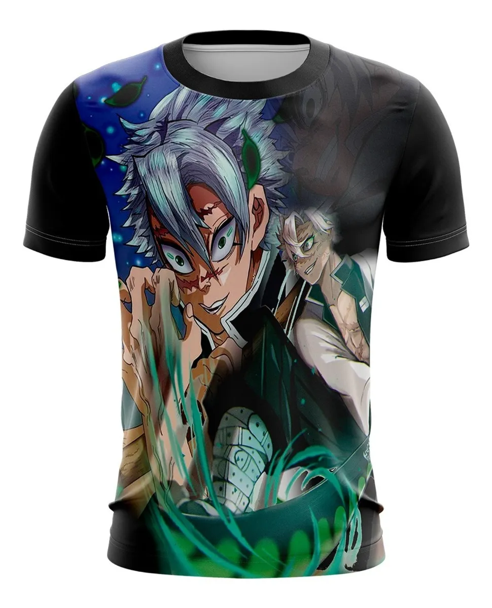 Camiseta Remera Sublimada Talla Extra Sanemi Shinazuga Demon Slayer