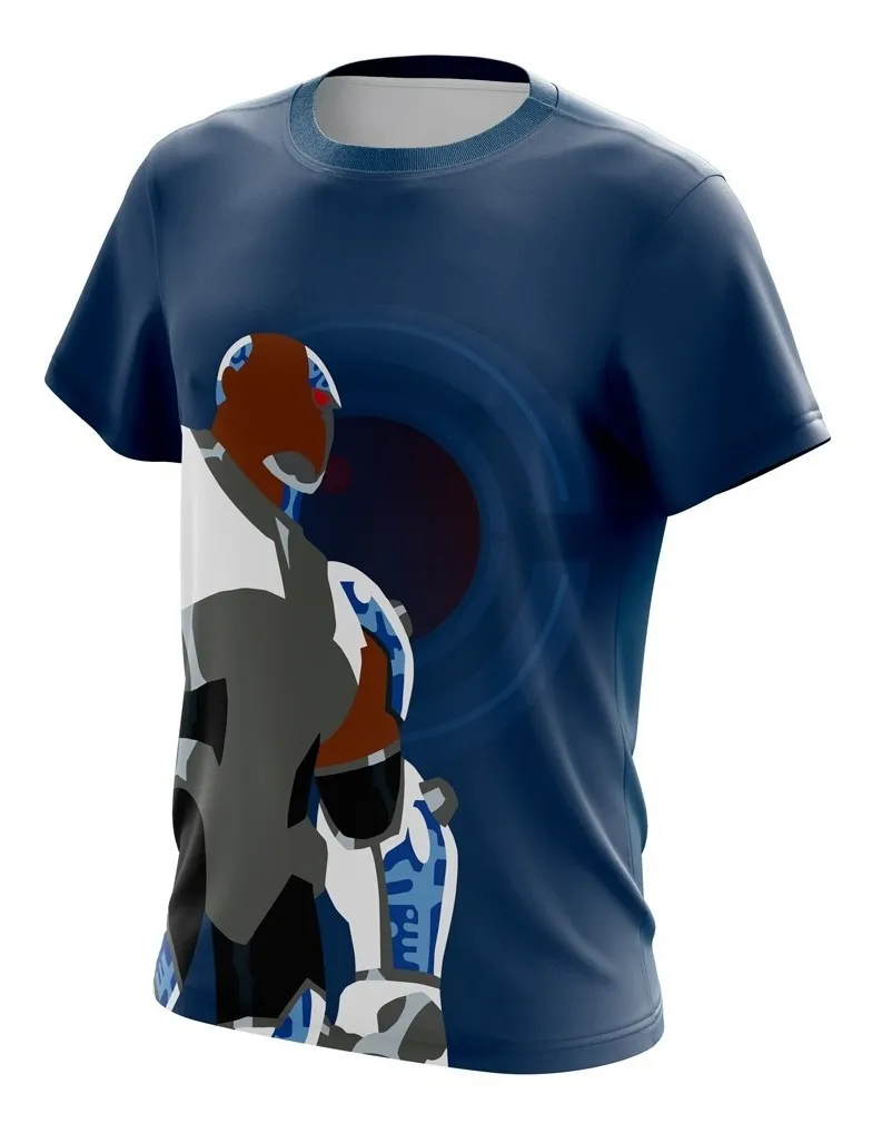 Camiseta Remera Sublimada Cyborg Jovenes Titanes