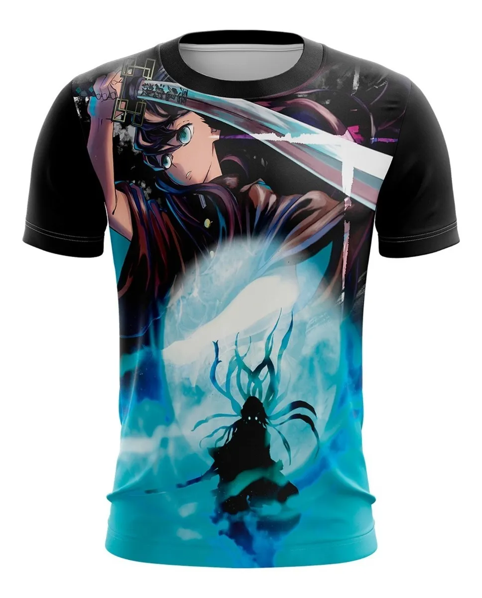 Camiseta Remera Sublimada Talla Extra Muichiro Tokito Demon Slayer