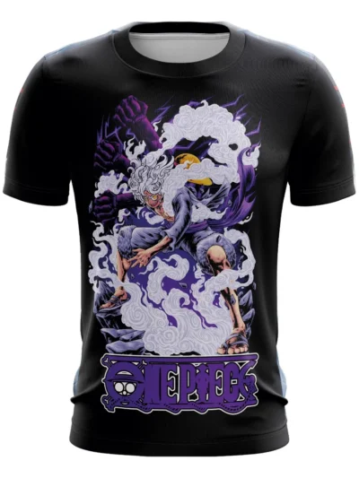 Camiseta Remera Sublimada Infantil Luffy Gear 5 D2