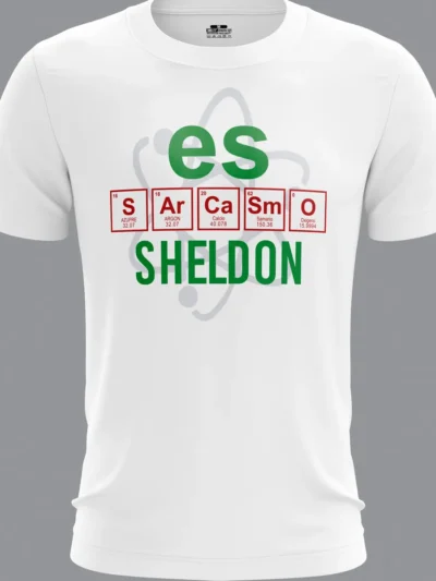 Camiseta Remera Sublimada Talla Extra Es Sarcasmo Sheldon