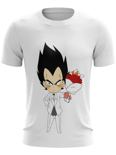 Camiseta Remera Sublimada Vegeta Romantico