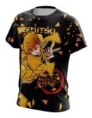 Camiseta Remera Sublimada Zenitsu D2 Kimetsu No Yaiba