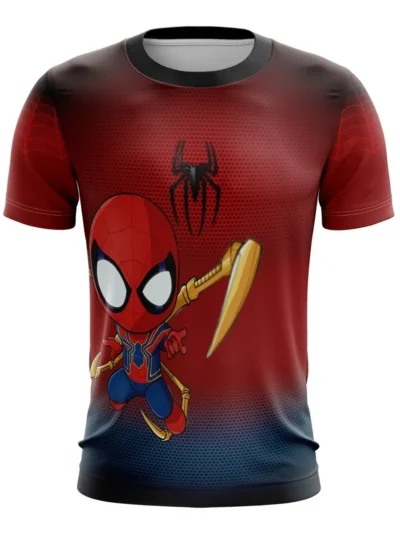 Camiseta Remera Sublimada Talla Extra Spider Chivi