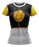Camiseta Remera Sublimada Power Ranger Blanco Dama Talla Extra