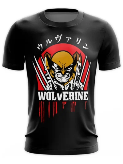 Camiseta Remera Sublimada Talla Extra Wolverine Japón