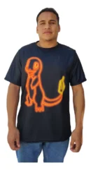 Camiseta Remera Sublimada Charmander Led Tallas Extra