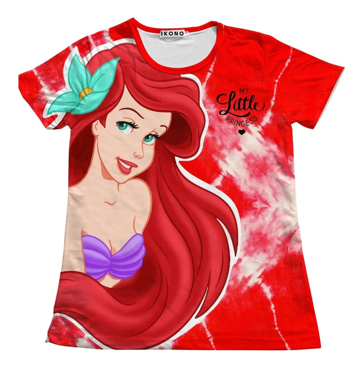 Camiseta Remera Sublimada Blusa / Sirenita Niñas Princesas Moda Full Print