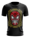 Camiseta Remera Sublimada Tallas Extra Spiderman Skull