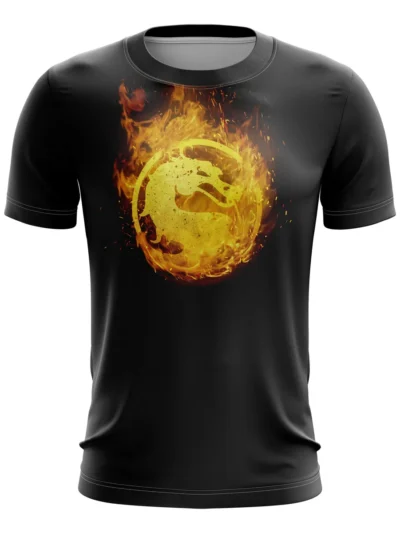 Camiseta Remera Sublimada Mortal Kombat Scorpio Fuego