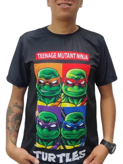 Camiseta Remera Sublimada Tortugas Ninja