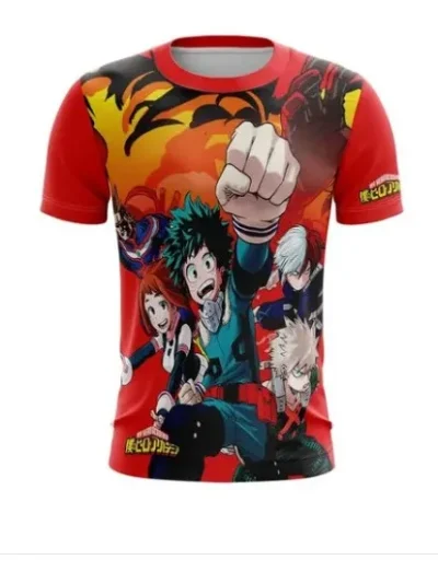 Camiseta Remera Sublimada My Hero Tallas Extra