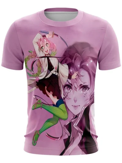 Camiseta Remera Sublimada Talla Extra Mitsuri Kanroji Demon Slayer