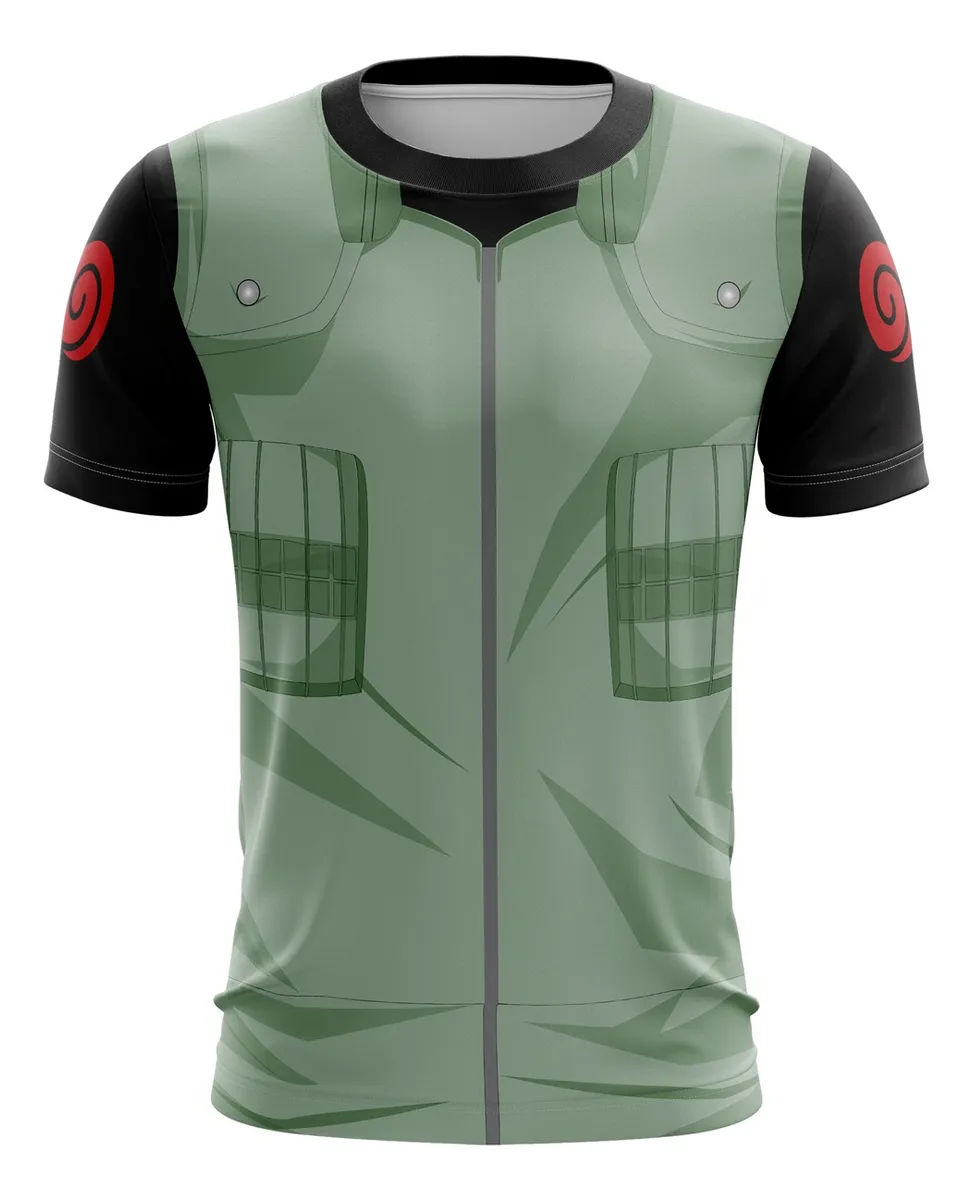Camiseta Remera Sublimada Infantil Kakashi Traje