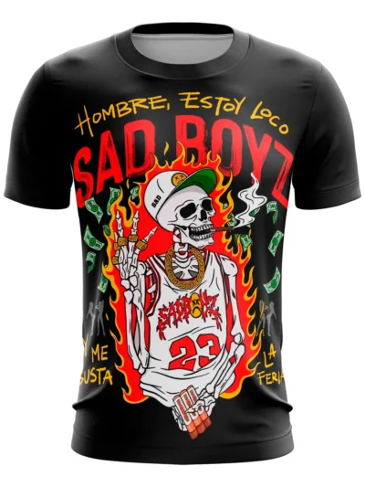Camiseta Remera Sublimada Talla Extra Sad Boyz