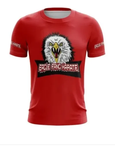 Camiseta Remera Sublimada Eagle Fang Roja Tallas Extra