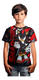 Camiseta Remera Sublimada Shadow Niños Manga Corta Deportiva Premium