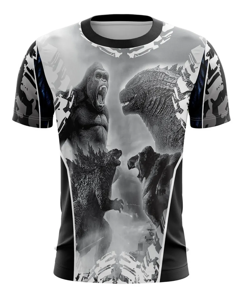 Camiseta Remera Sublimada Godzilla Vs Kong