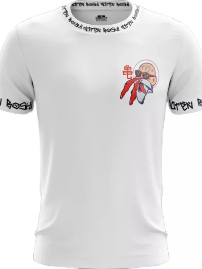 Camiseta Remera Sublimada Talla Extra Maestro Roshi Blanca
