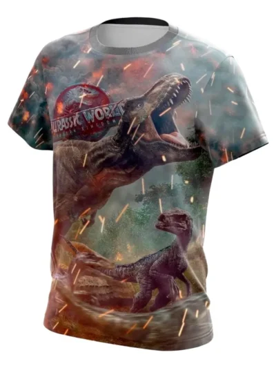 Camiseta Remera Sublimada Infantil Jurassic World