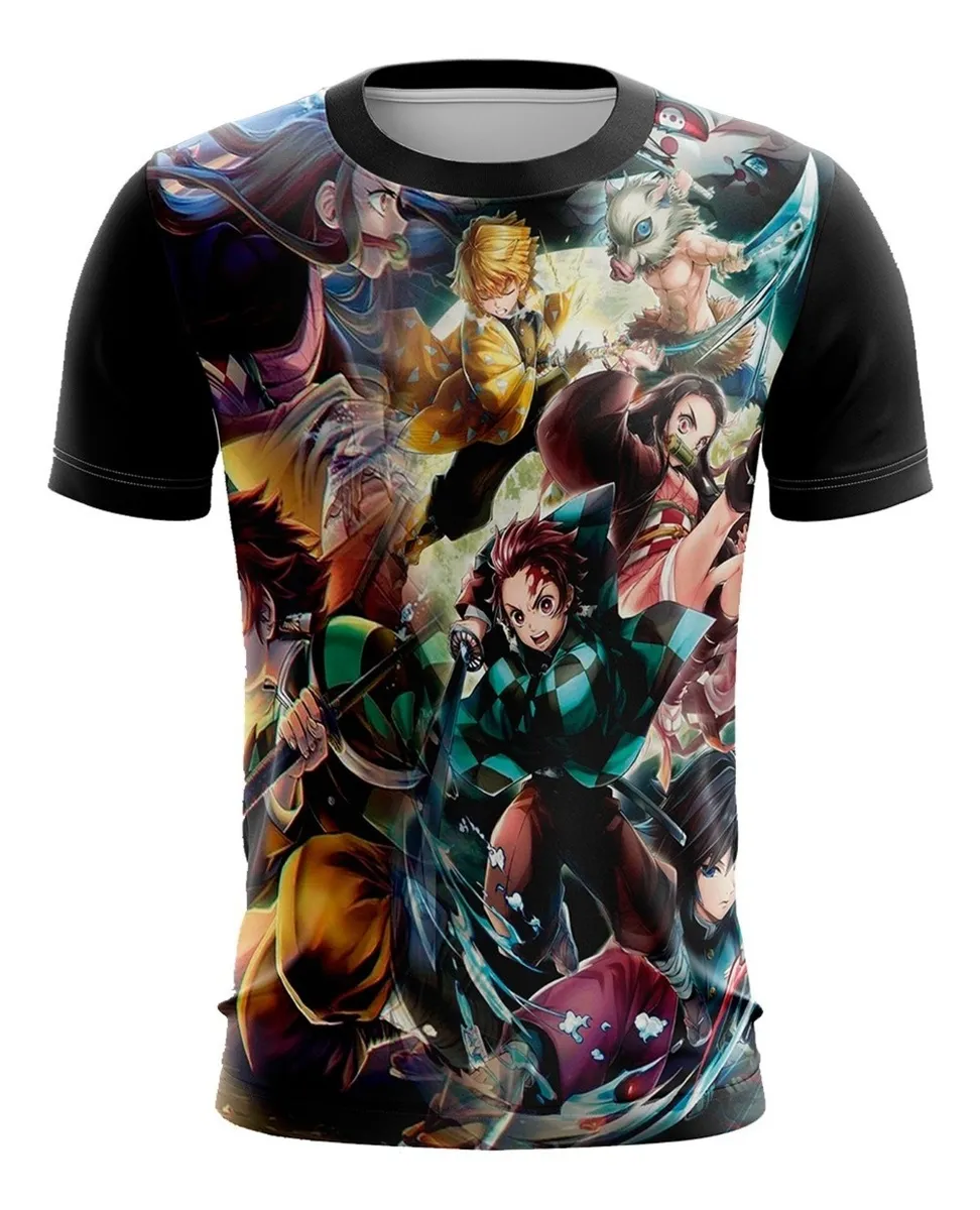 Camiseta Remera Sublimada Talla Extra Kimetsu (kimetsu No Yaiba)