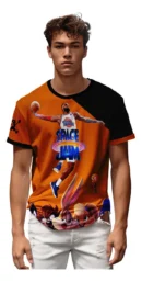 Camiseta Remera Sublimada Hombre Space Jam Looney Tunes Película Full Print