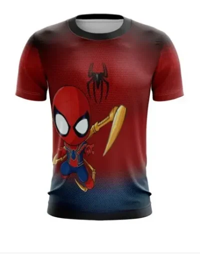 Camiseta Remera Sublimada Spider Chivi Tallas Extra