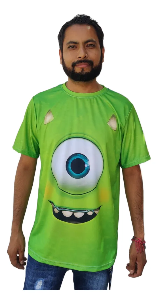 Camiseta Remera Sublimada Talla Extra Wazowski