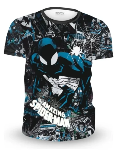 Camiseta Remera Sublimada Niño Super Heroes Spiderman Simbionte Premium