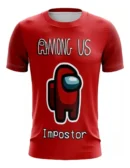 Camiseta Remera Sublimada Adulto Among Us Rojo Impostor