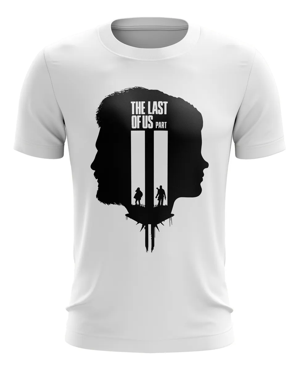 Camiseta Remera Sublimada Talla Extra The Last Of Us Blanco