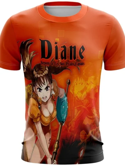 Camiseta Remera Sublimada Talla Extra Diana (nanatsu No Taizai)