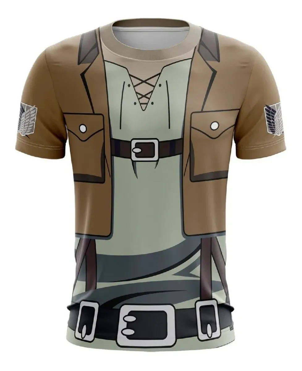 Camiseta Remera Sublimada s Sublimada Attack On Titan Infantil