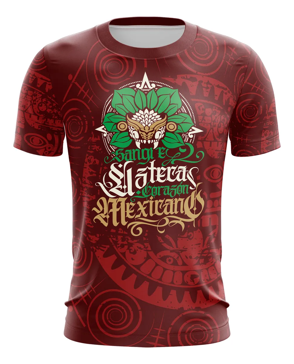Camiseta Remera Sublimada Sangre Azteca Talla Extra