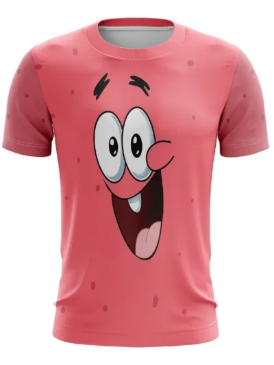 Camiseta Remera Sublimada Patricio Sonriente