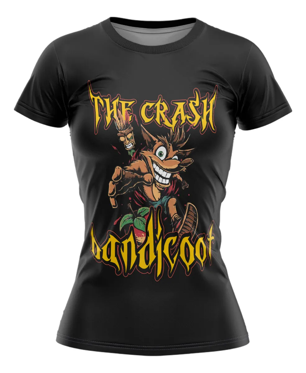 Camiseta Remera Sublimada The Crash Corte Dama Talla Extra
