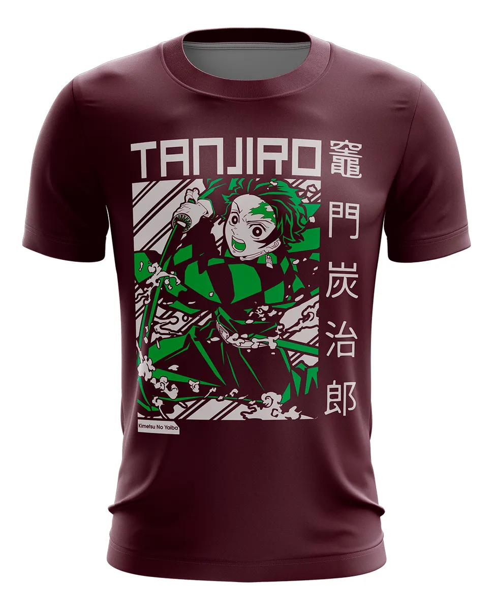 Camiseta Remera Sublimada Tanjiro Poster Demon Slayer