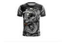 Camiseta Remera Sublimada Dragon Gris
