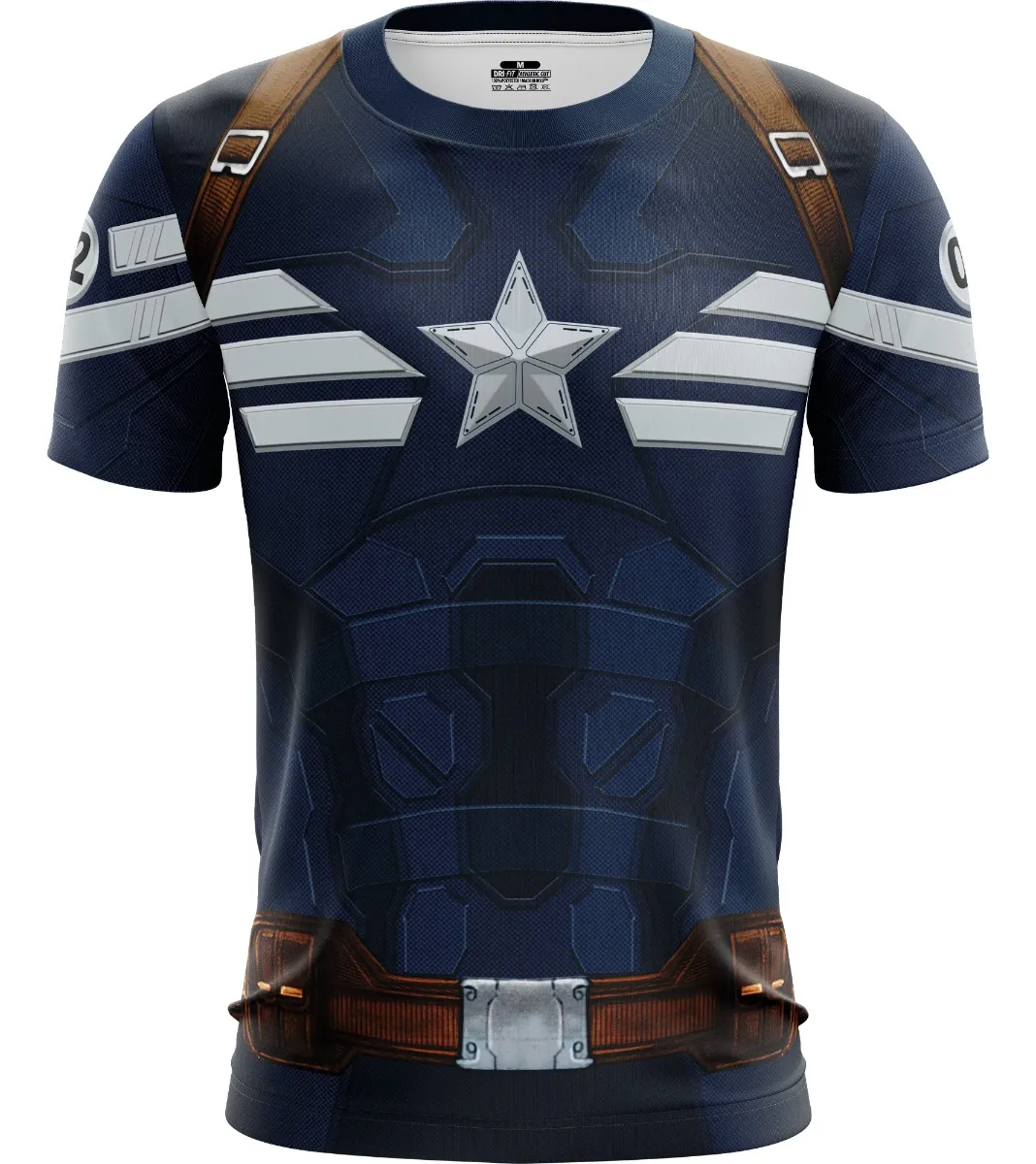 Camiseta Remera Sublimada Capitan America Soldado
