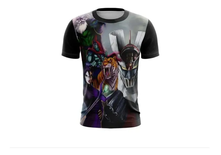 Camiseta Remera Sublimada Mazinger Tallas Extra