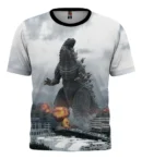 Camiseta Remera Sublimada Niños Godzilla-king The Monsters Moda Full Print