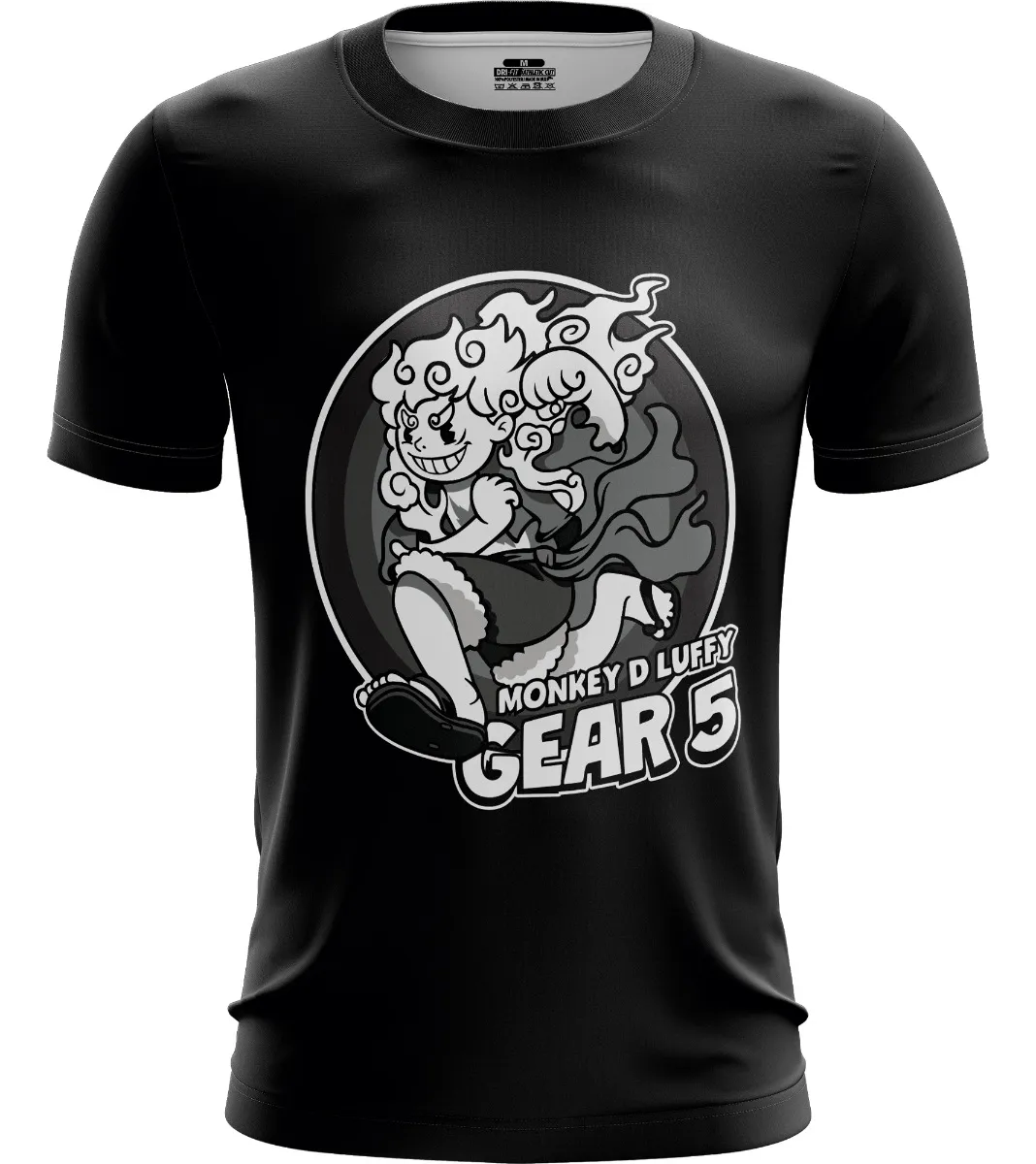Camiseta Remera Sublimada Infantil Monkey D Luffy Gear 5
