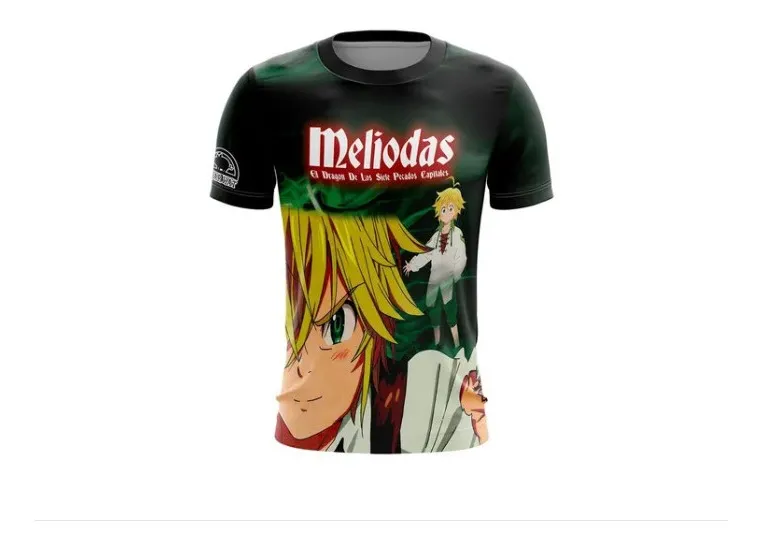 Camiseta Remera Sublimada Meliodas (nanatsu No Taizai) Infantil