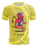 Camiseta Remera Sublimada Lotería El Diablo Talla Extra