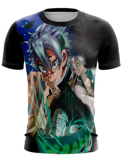 Camiseta Remera Sublimada Sanemi Shinazugawa Demon Slayer