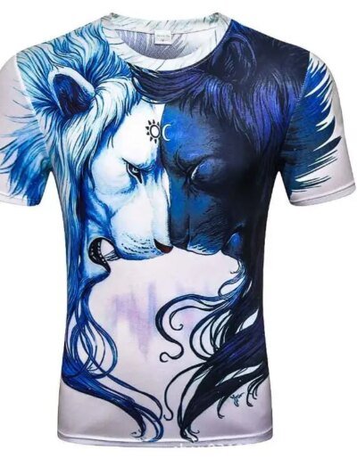 Malla De Compresión 3D Demon Para Culturismo De Manga Corta Para Hombre