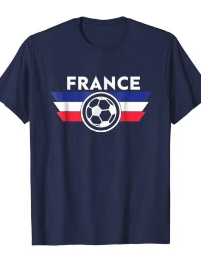 Remera Informal 3D Para Hombre Ropa De Francia Remera De Fútbol Francés
