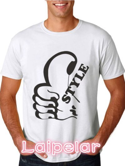 Remera Informal Blanca Ajustada De Manga Corta Con Estampado 3D Divertido Para Hombre